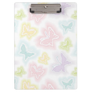 Porte-bloc Arrière - plan avec des papillons dans l'aquarelle