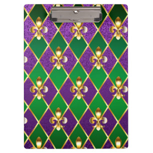 Porte-bloc Arrière - plan de bijoux Mardi Gras