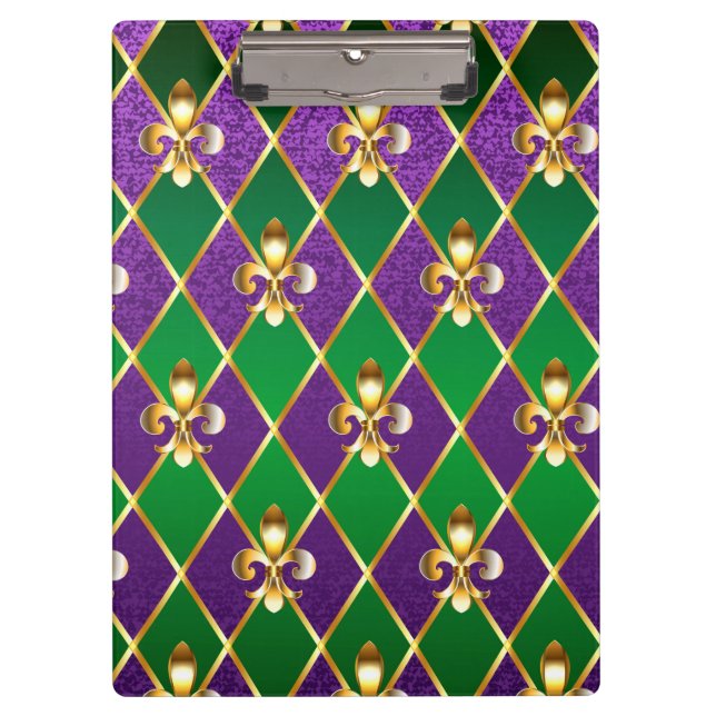 Porte-bloc Arrière - plan de bijoux Mardi Gras (Devant)