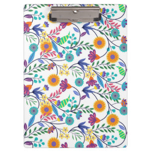 Porte-bloc Arrière - plan floral exotique coloré Motif-23145