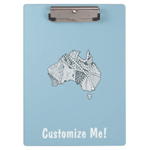 Porte-bloc Art carte australien