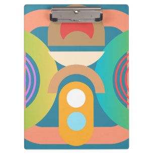 Porte-bloc Art Déco Abstrait, coloré moderne
