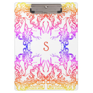 Porte-bloc Art nouveau Alphonse Mucha salon coloré girly