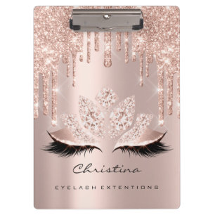 Porte-bloc Artiste maquillage Brown Lashes de cire Étincelle 