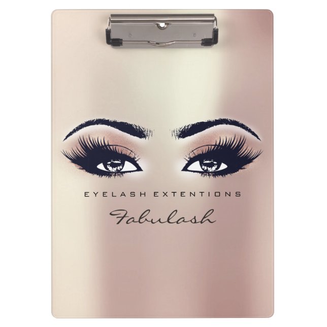 Porte-bloc Artiste maquillage Studio Brown Lashes Rose Pearly (Devant)