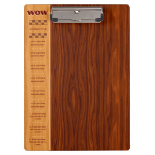 Porte-bloc Arts et artisanat Cherry Wood - Quick Ref, Monogra