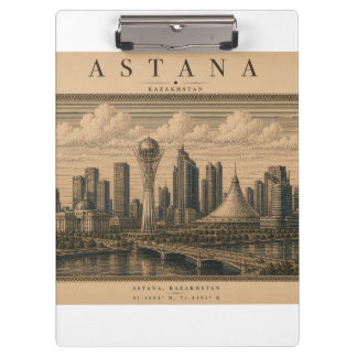 Porte-bloc Astana | Conception de ville de voyage vintage