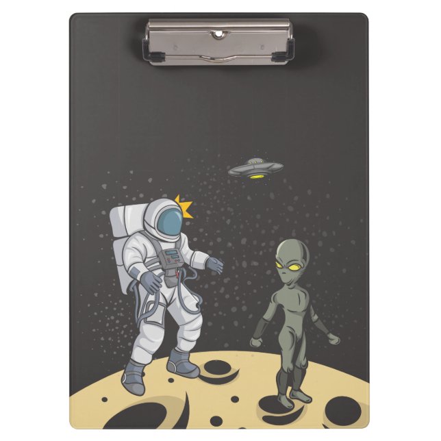 Porte-bloc Astronaute et alien (Devant)