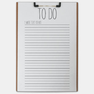 Porte - bloc avec note Post-it® en papier lin