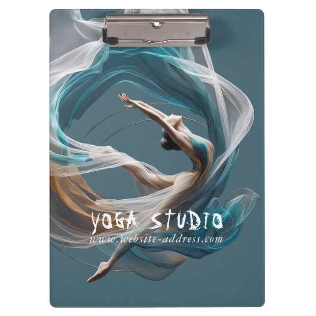 Porte-bloc Avion Air Yoga Instructeur Pilates Fitness (Devant)