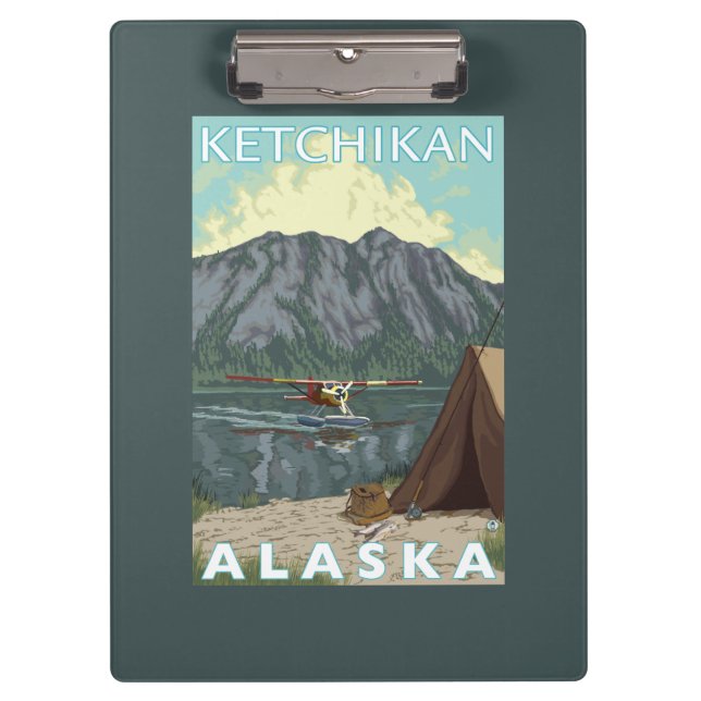 Porte-bloc Avion de Bush et pêche - Ketchikan, Alaska (Devant)