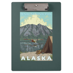 Porte-bloc Avion de Bush et pêche - parc national de Denali,