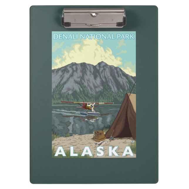 Porte-bloc Avion de Bush et pêche - parc national de Denali, (Devant)