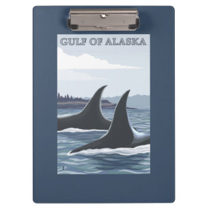 Porte-bloc Baleines #1 - le golfe d'Alaska d'orque