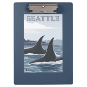 Porte-bloc Baleines #1 - Seattle, Washington d'orque