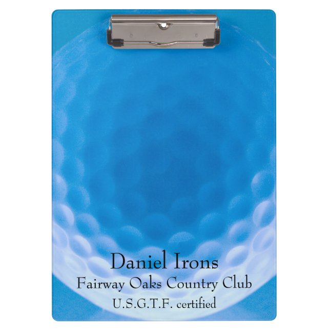Porte-bloc Ball de golf Texture Dimples Arctic Blue_personali (Devant)