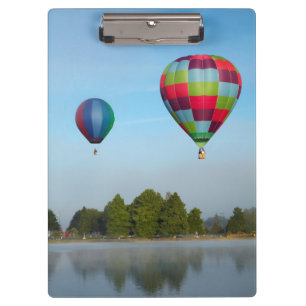 Porte-bloc Ballons à air chaud au-dessus d'un lac, Nouvelle-Z
