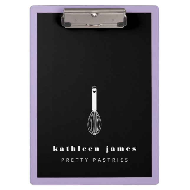 Porte-bloc Balloon Whisk Lavender Restauration en noir (Devant)