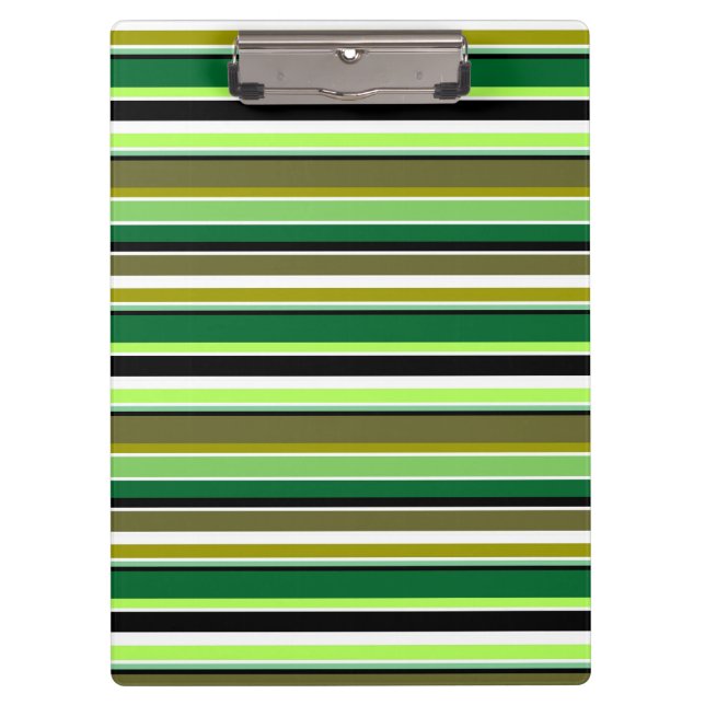 Porte-bloc Bandes blanches vert mignonne (Devant)