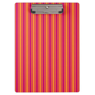 Porte-bloc Bandes de bonbons rose et orange