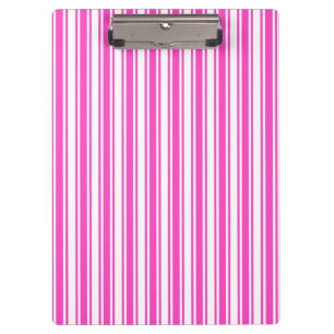 Porte-bloc Bandes de bonbons roses et blanches chaudes