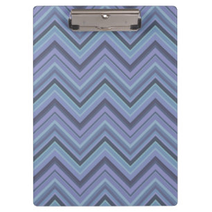 Porte-bloc Bandes de zigzag gris bleu