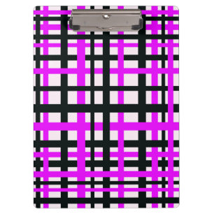 Porte-bloc Bandes d'enchaînement noir blanc rose