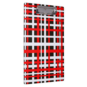 Porte-bloc Bandes d'enchaînement noir blanc rouge