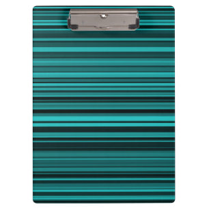 Porte-bloc Bandes noires turquoises
