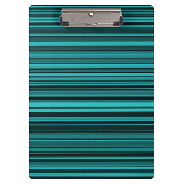Porte-bloc Bandes noires turquoises (Devant)