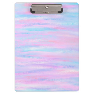 Porte-bloc Bandes Peintes Turquoise Rose violet