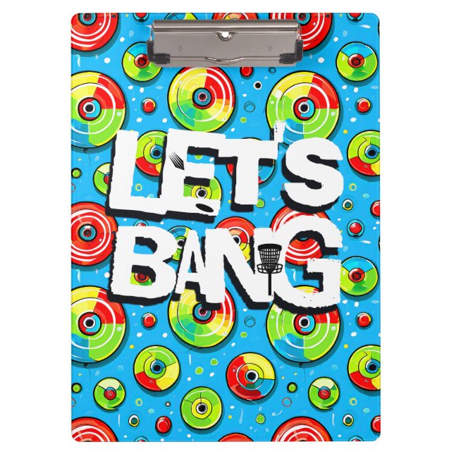 Porte-bloc Bang | Thème de golf sur disque (Devant)