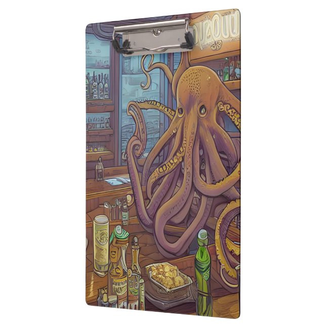Porte-bloc Barman octopique (Gauche)
