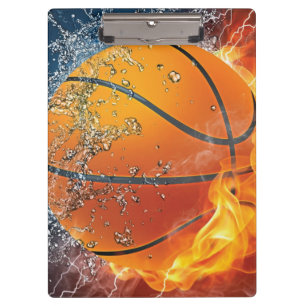 Porte-bloc Basket-ball à flammes