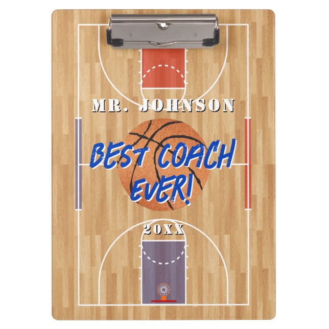 Porte-bloc Basket-ball des meilleurs entraîneurs (Devant)