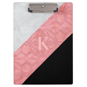 Porte-bloc Batik Rose Ruddy Et Aquarelle Gris