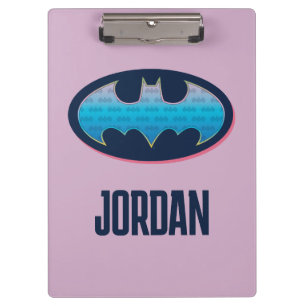 Porte-bloc Batman Symbole rose et bleu