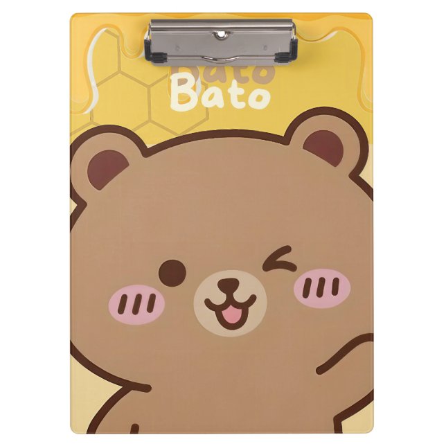Porte-bloc "Bato Bato" Honey Bear Spiral  (Devant)