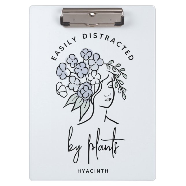 Porte-bloc Beau Jardin Floral Bleu Cute personnalisée (Devant)