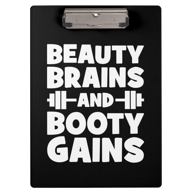 Porte-bloc Beauté, Cerveaux, Gains de Booty - Gymnase pour fe (Devant)
