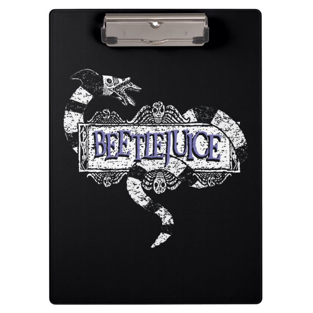 Porte-bloc Beetlejus | Vapeur de sable enroulé sur le logo Be (Devant)