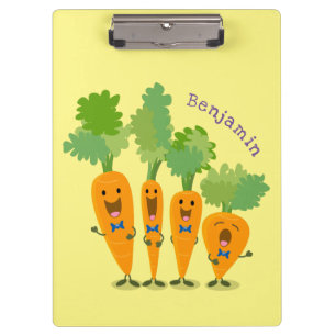 Porte-bloc Belle illustration du quatuor de carottes à carott
