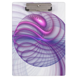Porte-bloc Belle Swing Moderne Art Fractal Abstrait Rose