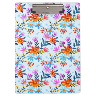 Porte-bloc Belles Fleurs Et Motif Feuille