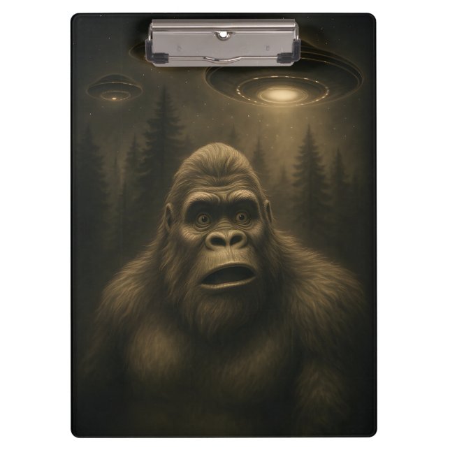 Porte-bloc Bigfoot Sasquatch Alien UFO Funny (Devant)