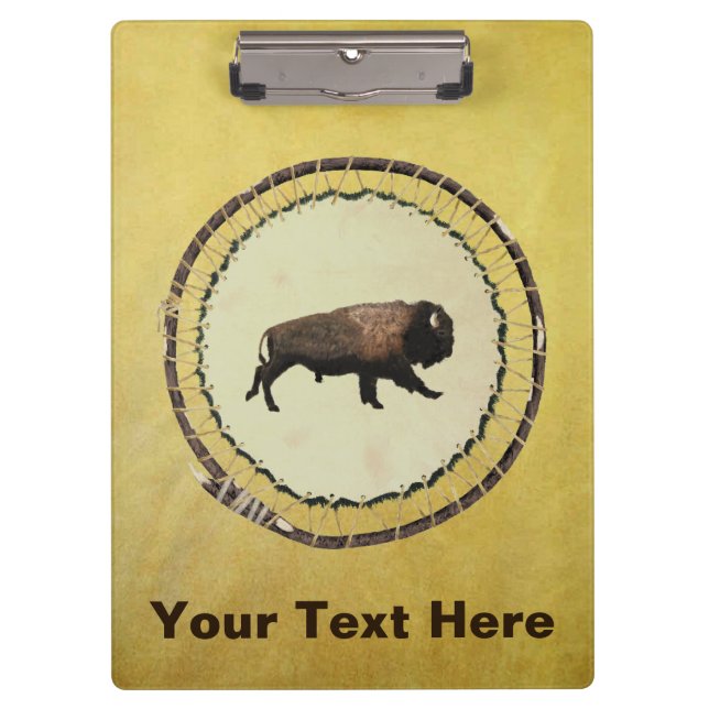 Porte-bloc Bison galopant (Devant)