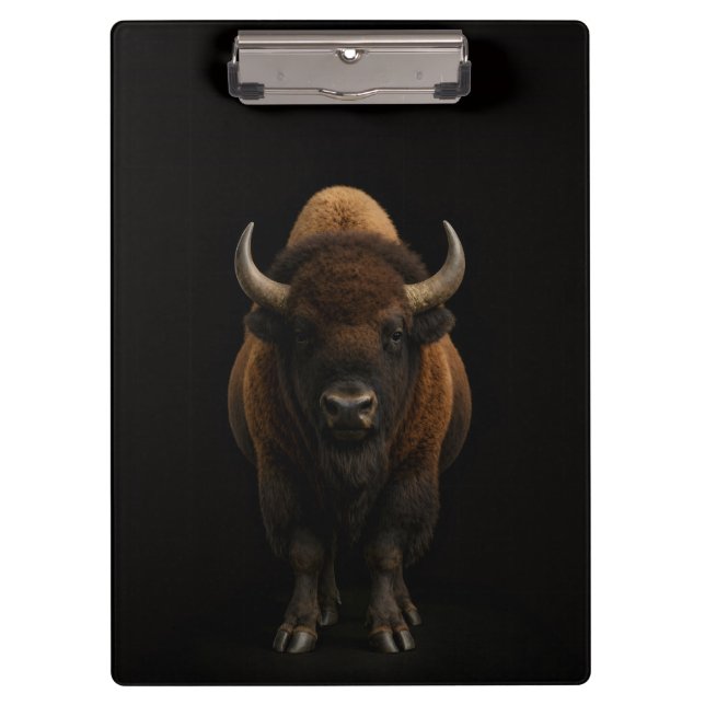 Porte-bloc Black 4 Luxe Clipboard, American Bison (Devant)