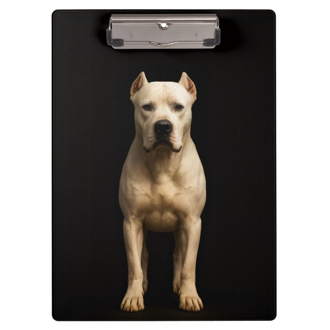 Porte-bloc Black 4 Luxe Clipboard, Bold Dogo Argentino (Devant)