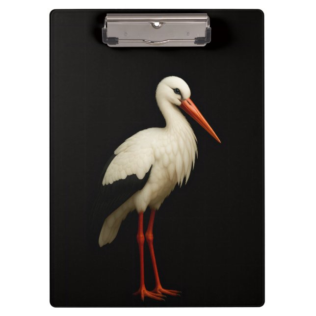 Porte-bloc Black 4 Luxe Clipboard, Graceful Stork (Devant)