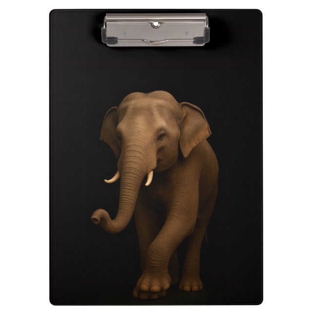 Porte-bloc Black 4 Luxe Clipboard, Indian Elephant (Devant)